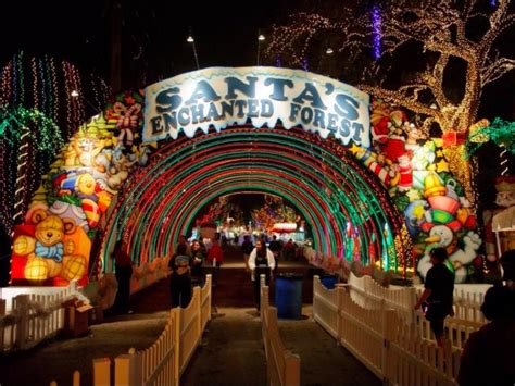 Santa's enchanted forest florida - With over 100 rides, shows, and attractions, Santa’s Enchanted Forest is the world’s largest holiday theme park! (Photo via Canva.com) Kiddos (and kids at heart) who are at least 36 inches tall will enjoy a classic merry-go-round, bumper cars, the Lollipop Swing, and the Wacky Worm roller coaster.